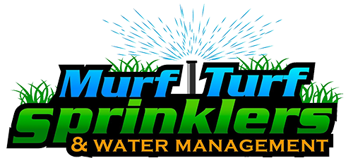 Logo of Murf Turf Sprinklers and Water Management, specializing in irrigation and lawn care services